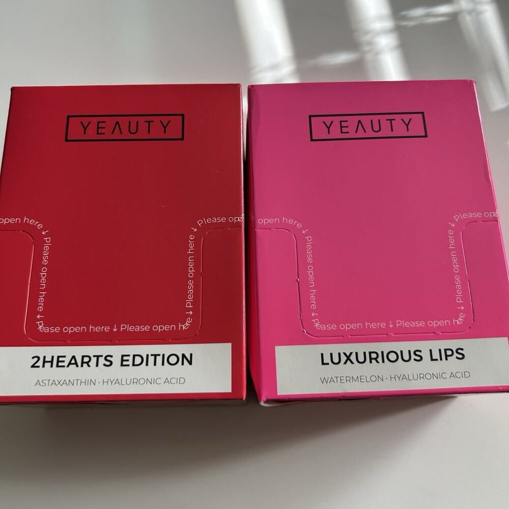 Yeauty Lip Masks & Eye Masks NEW 25 Pack 2 Box Hydrating Masks Luxurious Lips